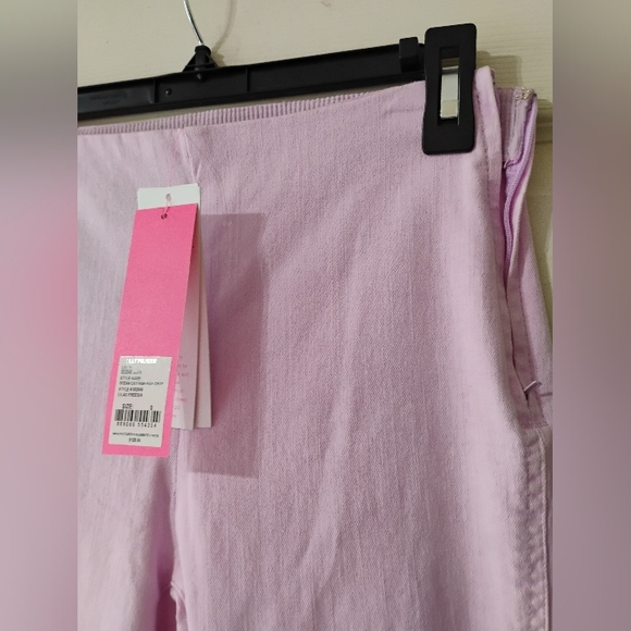 Women's Lilly Pulitzer Ocean Cay High Rise Crop Lilac Freesia Size 0 - Picture 8 of 10